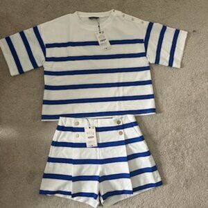 Zara Shirt Short Set
